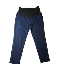 TIME AND TRU Skinny Jeans Womens Maternity SIZE XL Blue Denim Pull-On Casual